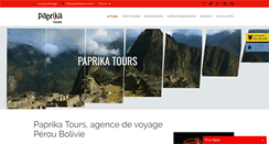 Desktop Screenshot of paprikatours.com
