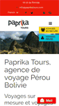 Mobile Screenshot of paprikatours.com